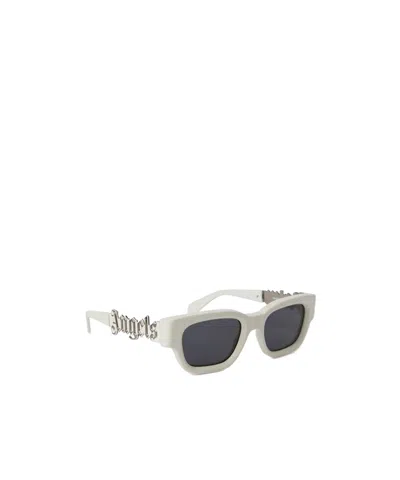 Palm Angels Logo Sunglasses In Black