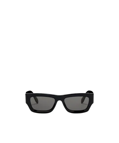 Palm Angels Logo Sunglasses In Gray