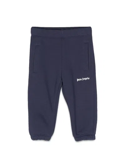 Palm Angels Babies' Logo Sweat Pants In Blue