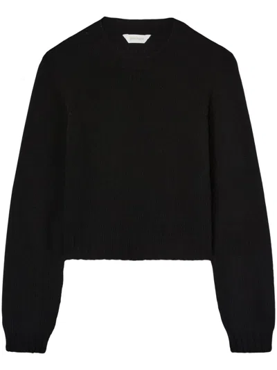 Palm Angels Logo Sweater In 黑色