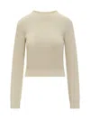 Palm Angels Sweater With Logo In Beige