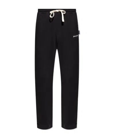 PALM ANGELS PALM ANGELS LOGO EMBROIDERED SWEAT PANTS