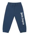 Palm Angels Logo Sweatpants In Blue
