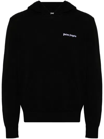 Palm Angels Logo Sweatshirt In Black  