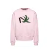 Palm Angels Logo Sweatshirt In Pink