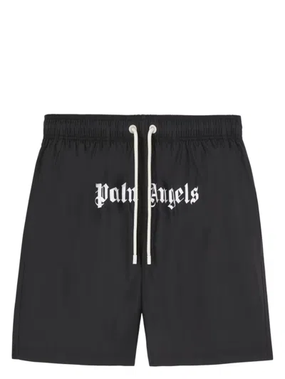 PALM ANGELS LOGO SWIM SHORTS