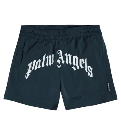 PALM ANGELS LOGO SWIM TRUNKS