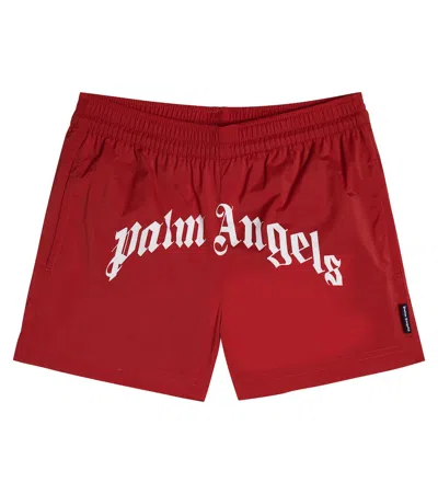 Palm Angels Kids' Shorts In Red