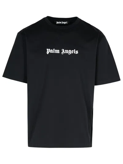 Palm Angels Logo T-shirt In Black