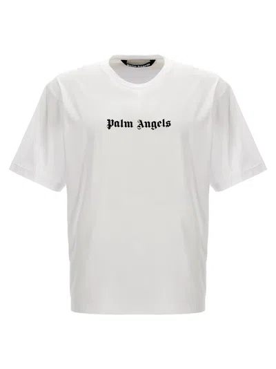 Palm Angels Logo T-shirt In White/black