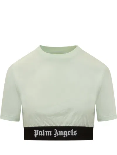 Palm Angels T-shirt In Mint Black