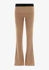Palm Angels Side Stripe Detailed Flared Trousers