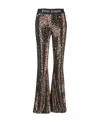 Palm Angels Multicolor Multi Color Embellished Sequins In Black