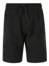 Palm Angels Cotton Logo-tape Shorts In Black