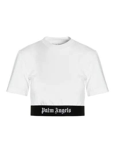 Palm Angels White Cotton T-shirt