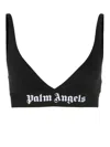 Palm Angels Logo-tape Triangle Bra In Black