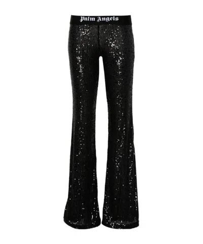 PALM ANGELS LOGO-TAPE TROUSERS