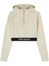 PALM ANGELS PALM ANGELS LOGO TAPE ZIPPED HOODY CLOTHING