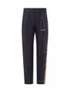 Palm Angels Logo Embroidered Side Stripe Detailed Track Pants In Black