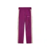 Palm Angels Contrast Band Joggers With Track In In Purple