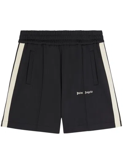 Palm Angels Kids' Logo-print Detail Swim Shorts In Black