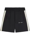 Palm Angels Shorts With Embroidered Logo In Black