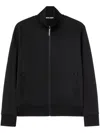 Palm Angels Classic Logo Tech Zip Track Jacket In Black