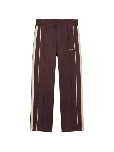 Palm Angels Logo Trackpants In Brown