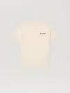 Palm Angels Regular Logo T-shirt In Neutral