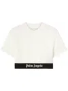 Palm Angels White Cotton T-shirt In White