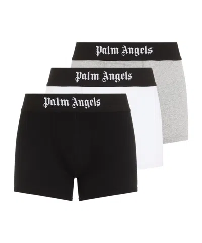 PALM ANGELS PALM ANGELS LOGO WAIST TRIPACK BOXERS