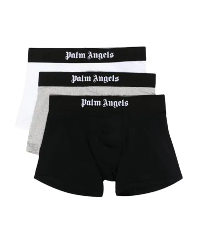 PALM ANGELS LOGO-WAISTBAND BOXERS (PACK OF 3)
