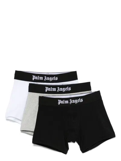 PALM ANGELS LOGO-WAISTBAND BOXERS (SET OF THREE)