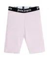 Palm Angels Logo-waistband Cycling Shorts In Purple
