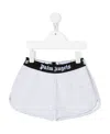 Palm Angels Logo Waistband Track Pants In White