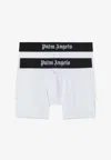 Palm Angels Two-pack Logo Waistband Boxers In White
