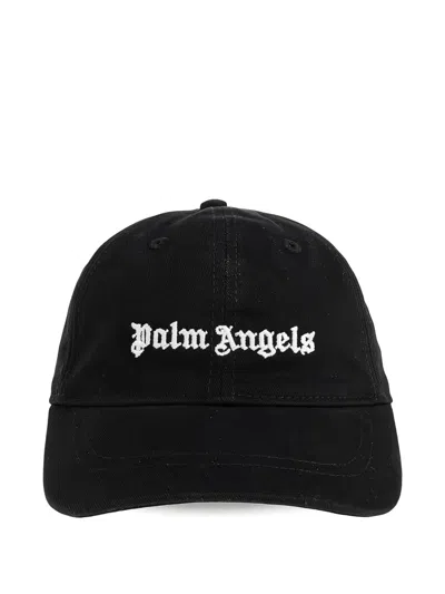 Palm Angels Kids' Logo-embroidered Baseball Cap In Black