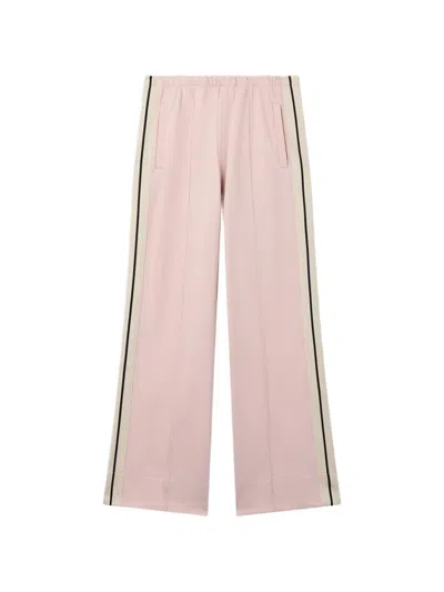 Palm Angels Logo-embroidered Side-stripe Track Pants In Pink