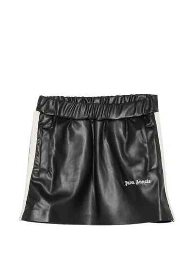 Palm Angels Logo-embroidered Skirt In Black