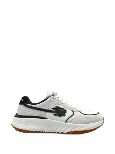 Palm Angels Logo-patch Panelled Sneakers In White