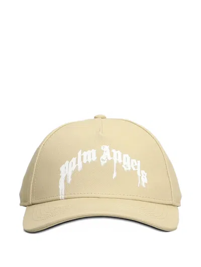 Palm Angels Logo-print Baseball Cap In Neutral
