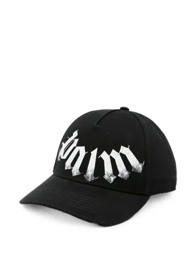 Palm Angels Hat Maxi Logo Cap In Black