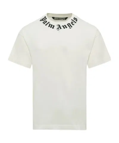 PALM ANGELS LOGO-PRINT COTTON T-SHIRT