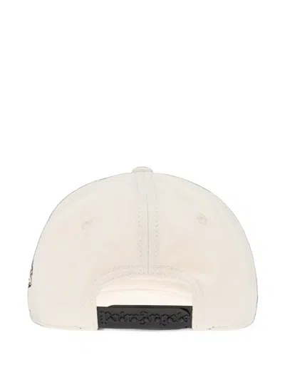 Palm Angels Logo-print Curved-peak Cap In Neutral