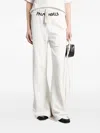 Palm Angels Logo-print Drawstring Track Pants In White