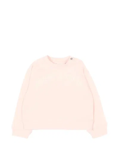 Palm Angels Babies' Logo-print Sweatshirt In Pink