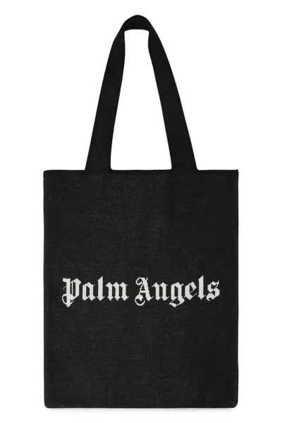 Palm Angels Logo-print Tote In White
