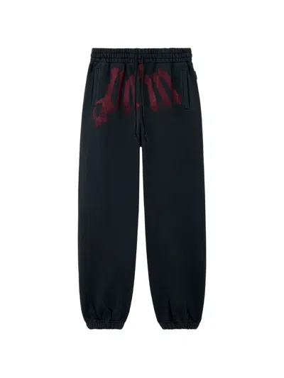 Palm Angels Logo-print Track Pants In Black