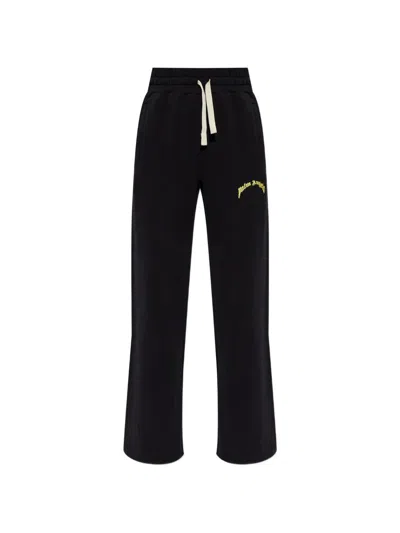 Palm Angels Logo-print Track Pants In Black