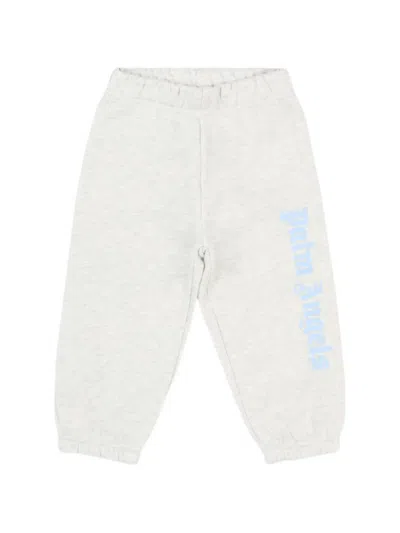 Palm Angels Babies' Logo-print Track Pants In White